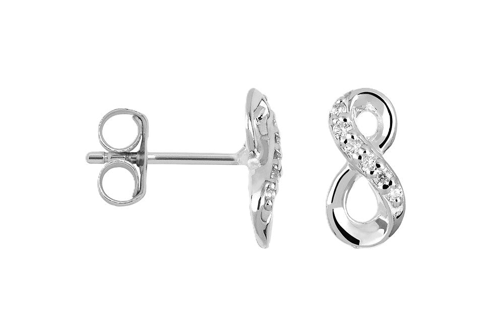 Silver Earrings – Infinity Sign